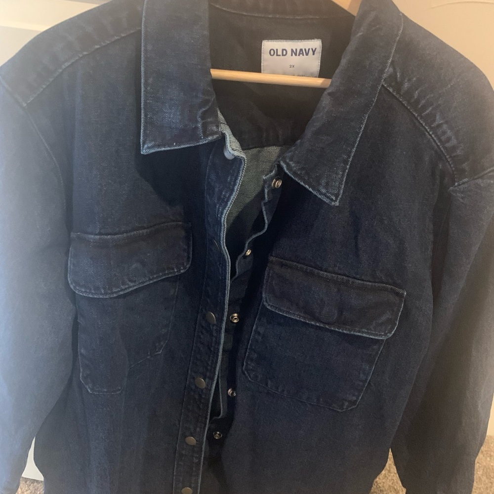 Old Navy denim shacket size 3x
